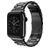 Mobigear Antwerp Bracelet Acier pour Apple Watch Fermeture boucle déployante - 49/46/45/44 mm - Noir