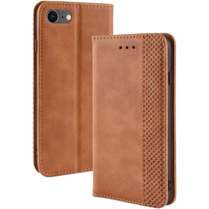 Mobigear Sensation Housse iPhone 7 Etui Porte-Monnaie - Cognac