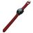 Mobigear Bumpy Bracelet Silicone Smartwatch Fermeture boucle ardillon - Connexion universelle de 22 mm - Bordeaux