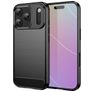 Mobigear Brushed Slim Coque iPhone 18 Pro Coque arrière en TPU Souple - Noir