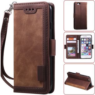 Mobigear Two Tone Housse iPhone 7 Etui Porte-Monnaie - Marron