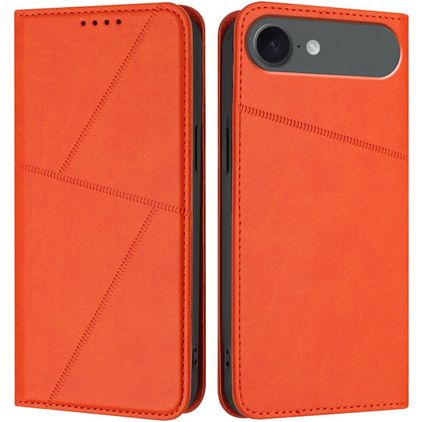 Mobigear Frosted Flip Housse iPhone Air Etui Porte-Monnaie - Orange