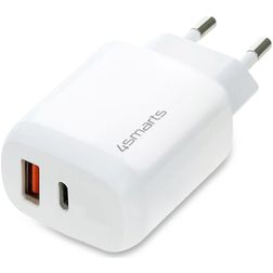 4Smarts DoublePort - Double USB / USB-C Quick Charge 3 30W - Blanc