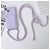 Mobigear Lanyard Card iPhone 15 Coque avec cordon en Silicone et Porte-Cartes - Violet