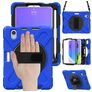 Mobigear SureGrip XGuard Coque iPad Mini 6 (2021) Coque arrière en Plastique rigide,Silicone + Porte-crayon + Bandoulière + Support Amovible - Bleu