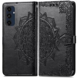 Mobigear Mandala Housse Samsung Galaxy A16 Etui Porte-Monnaie - Noir