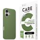 CARE by PanzerGlass Fashionable Coque iPhone 16 MagSafe Coque arrière en Silicone - Vert