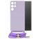 Mobilize Lanyard Gelly Samsung Galaxy S22 Ultra Coque avec cordon en TPU Souple - Pastel Purple