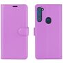 Mobigear Classic Housse Motorola One Fusion Plus Etui Porte-Monnaie - Violet