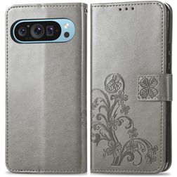 Mobigear Clover Housse Google Pixel 10 Etui Porte-Monnaie - Gris
