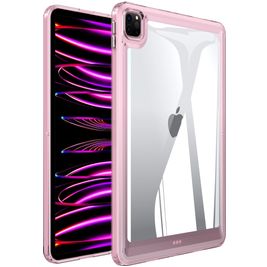 Mobigear Crystal Coque iPad Pro 11 Pouces (2020) Coque Arrière Rigide - Transparent / Rose