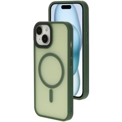 Mobiparts Hardcover Coque iPhone 15 MagSafe Coque arrière Rigide - Satin Green