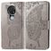 Mobigear Butterfly Housse Nokia 7.2 Etui Porte-Monnaie - Gris
