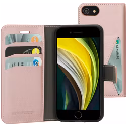 Mobiparts Classic Wallet Housse iPhone 7 Etui Porte-Monnaie - Rose