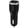 Mobiparts - Double USB Chargeur voiture 5A - Noir