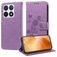 Mobigear Flowers Housse Xiaomi 14T Pro Etui Porte-Monnaie - Violet