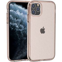 Mobigear Glitter Coque iPhone 11 Pro Coque arrière Rigide Anti-Chocs - Or