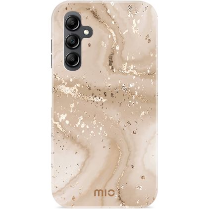 MIO Samsung Galaxy A14 MagSafe Plastique rigide Coque arrière - Gold Marble