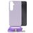 Mobilize Lanyard Gelly Samsung Galaxy A05s Coque avec cordon en TPU Souple - Pastel Purple