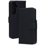 Mobiparts Wallet Housse Samsung Galaxy S26 Plus Etui en Cuir Véritable Porte-Monnaie - Noir