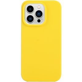 Mobigear Colors Coque iPhone 14 Pro Coque arrière en TPU Souple - Jaune