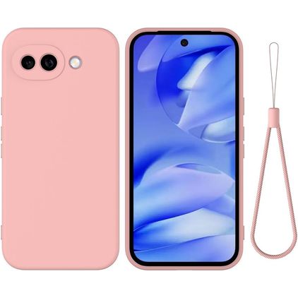 Mobigear Rubber Touch Coque Google Pixel 10a Coque arrière en Silicone - Rose
