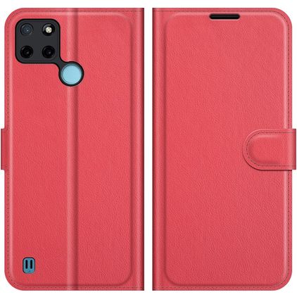 Mobigear Classic Housse Realme C25Y Etui Porte-Monnaie - Rouge
