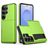 Mobigear Card Coque Samsung Galaxy S26 Ultra Coque arrière Rigide Anti-Chocs avec Porte-Cartes - Vert