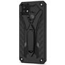 Mobigear Armor Stand Coque Realme C21Y Coque arrière Rigide Anti-Chocs avec Support Amovible - Noir