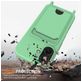 Mobigear Lanyard Card iPhone 16 Plus Coque avec cordon en Silicone et Porte-Cartes - Vert