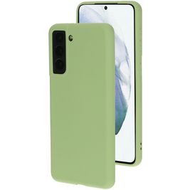 Mobiparts Coque Samsung Galaxy S21 Coque arrière en Silicone - Pistache Green