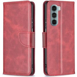 Mobigear Excellent Housse Motorola Moto G200 5G Etui Porte-Monnaie - Rouge