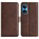 Mobigear Slim Magnet Housse HONOR X7 Etui Porte-Monnaie - Marron