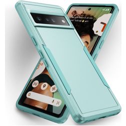Mobigear Heavy Armor Coque Google Pixel 7 Pro Coque arrière Rigide Anti-Chocs - Vert