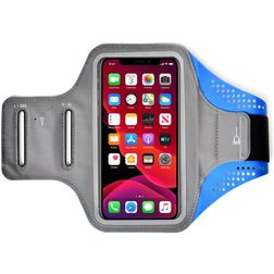 Mobigear Easy Fit Brassard Téléphone Nokia G21 Brassard Coque de Sport en Neoprène - Bleu