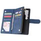 Mobigear Zipper Housse Samsung Galaxy A71 Etui Porte-Monnaie - Bleu