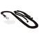Mobiparts Phonecord - Cordon de téléphone universel ajustable - Noir