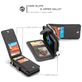 Caseme 007 Housse iPhone XS Etui avec Coque Détachable Porte-Monnaie - Noir