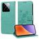 Mobigear Flowers Housse Xiaomi 15 Etui Porte-Monnaie - Vert