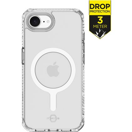 ITSKINS Level 2 HybridMagFrost R Coque iPhone 16e MagSafe Coque arrière Rigide Anti-Chocs - Noir