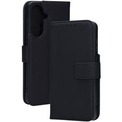 Mobiparts Wallet Housse Samsung Galaxy A57 Etui en Cuir Véritable Porte-Monnaie - Noir
