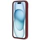Mobiparts Coque iPhone 15 Coque arrière en Silicone - Plum Red
