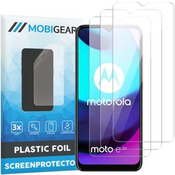 Mobigear Motorola Moto E20 Protection d'écran Film - Compatible coque (Lot de 3)