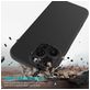 Mobigear Rubber Touch Coque iPhone 16 Pro Coque arrière en Silicone - Noir