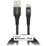 Mobilize Strong Nylon - Câble USB-A vers Apple Lightning MFI 2 mètres - Noir