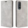 Mobigear Retro Slim Housse OPPO Reno 3 Pro Etui Porte-Monnaie - Gris