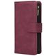 Mobigear Zipper Housse iPhone 12 Etui Porte-Monnaie - Rouge