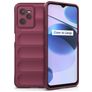 Mobigear Bumpy Coque Realme C35 Coque arrière en TPU Souple - Bordeaux