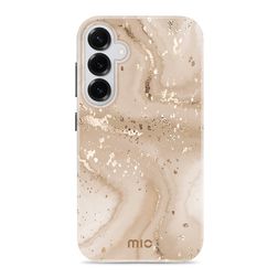 MIO Coque Samsung Galaxy S25 Plus MagSafe Coque arrière Rigide - Gold Marble