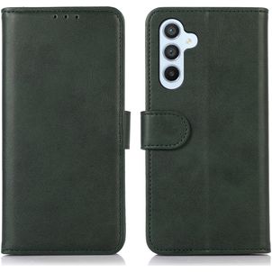 Mobigear Wallet Housse Samsung Galaxy A55 Etui Porte-Monnaie - Vert